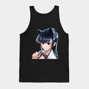 Komi Can’t Communicate Cat Fanart! Tank Top